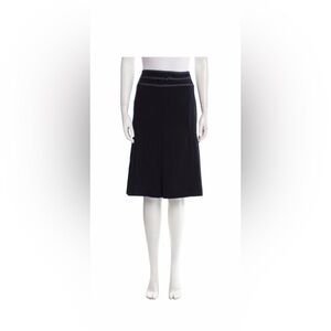 Vintage Escada Pleated Wool Skirt